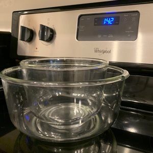 Glass Kitchen Aid Mixing Bowls